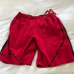 Mens Under Armour Red Athletic shorts